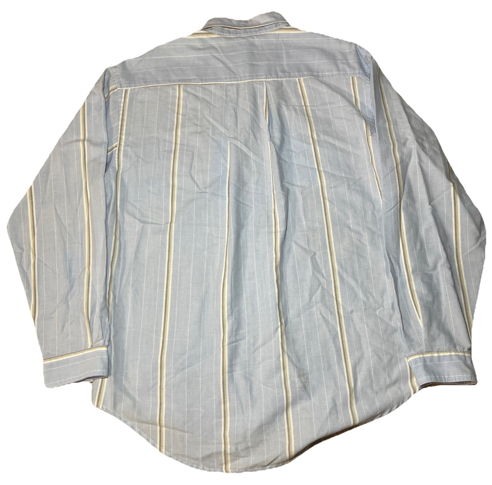 Levis Made & Crafted Mens Blue Cotton Oxford Button Down Shirt Size 3 L LMC