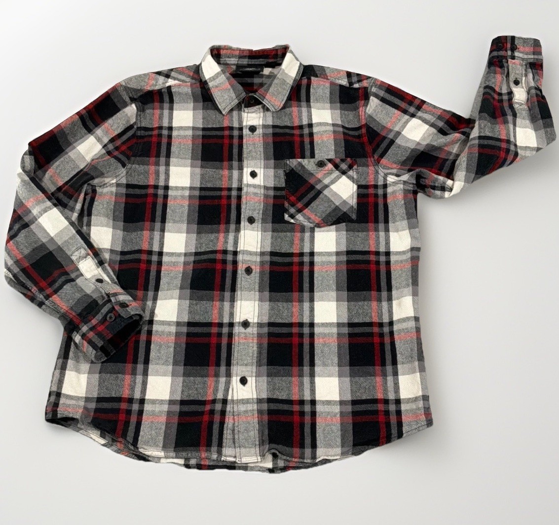 Harley Davidson Genuine Motorclothes Plaid Flannel Shirt Men’s SZ XL, 96160-21NM