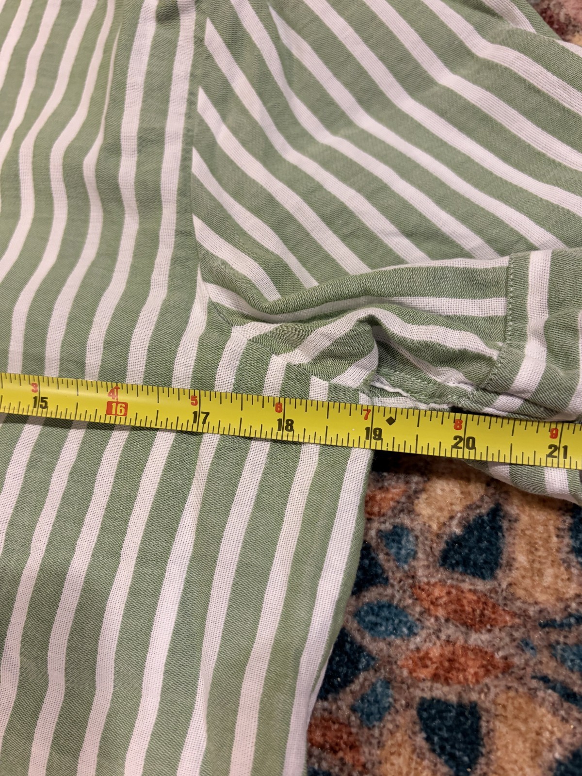 Scotch and Soda Vertical Stripe Short Sleeve Button down Sz M Summer