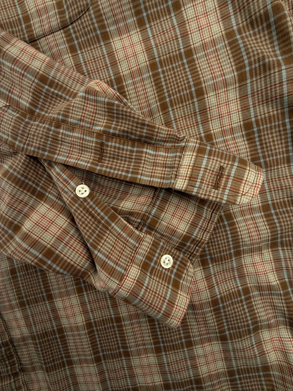 Polo Ralph Lauren Lowell Sport Soft Combed Cotton Button Up Shirt XL Brown