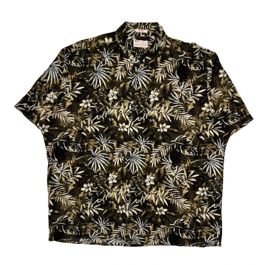 Natural Issue Floral Hawaiian Shirt – Large Multicoloured Viscose