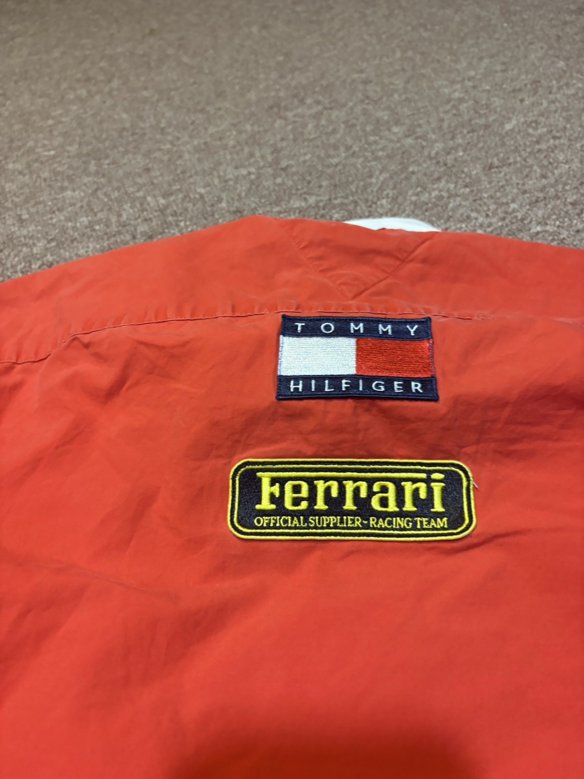 Vintage 2001 Tommy Hilfiger Ferrari Team Racing Put Crew Button Down Shirt