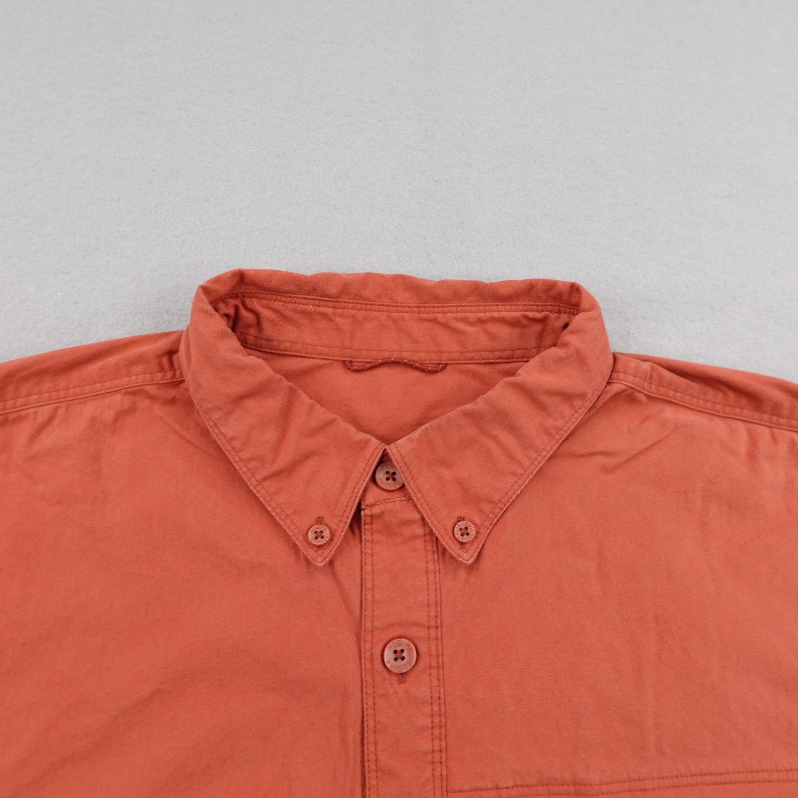 AG Gear Shirt Mens Large Orange Harvester UPF 30+ Button Up Outdoor Field Work