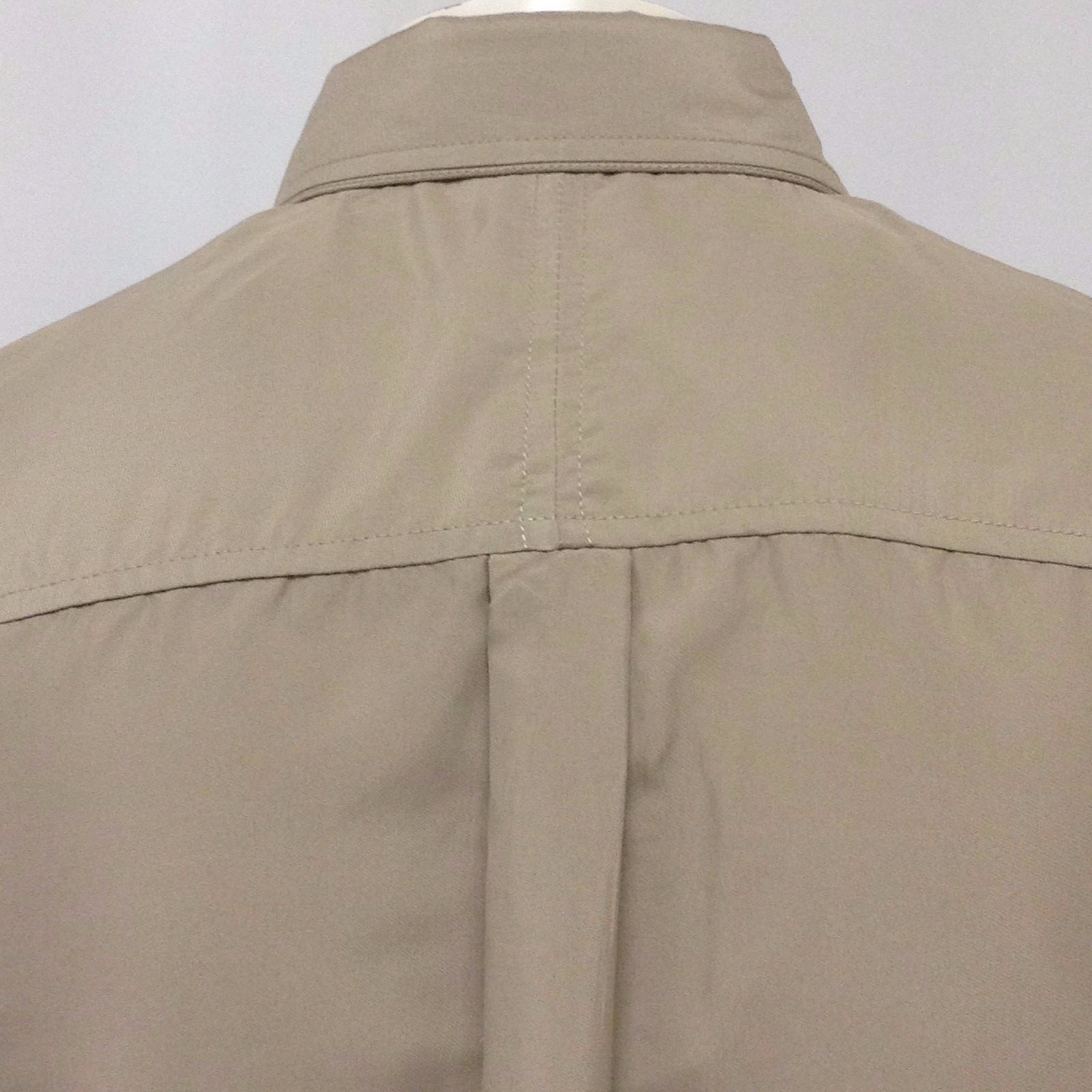 Men’s Button Down Shirt Long Sleeves 100% Polyester Nice Soft Fabric pocket mesh