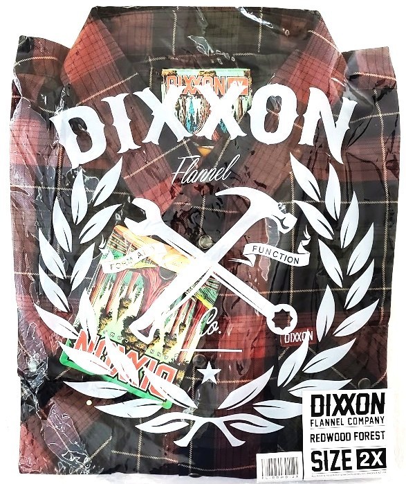 DIXXON Flannel REDWOOD FOREST Flannel Shirt – Men’s 2XL