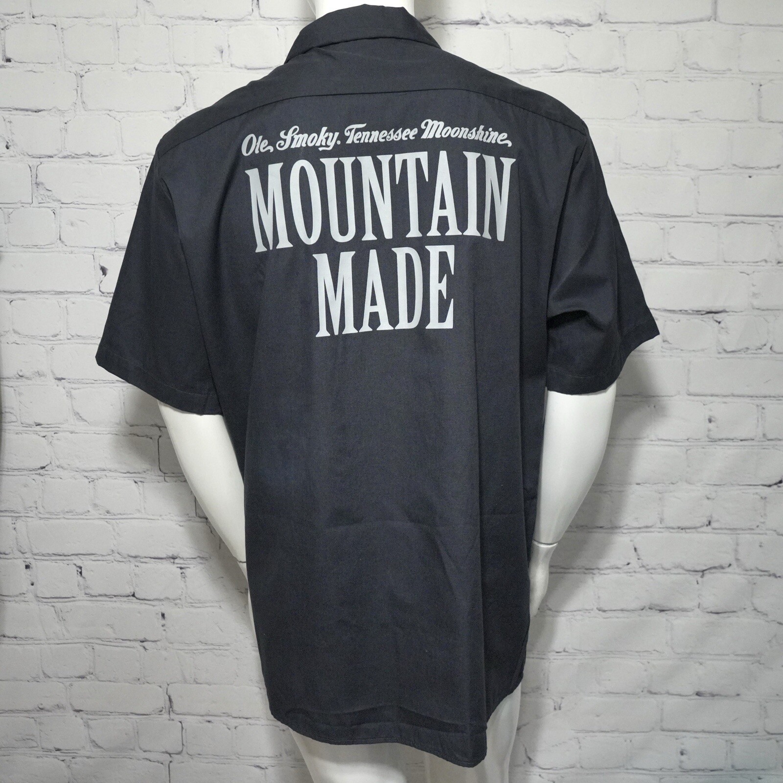 Dickies Mens 2XL Work Shirt S/S Mechanic 1574 Ole Smoky Tennessee Moonshine
