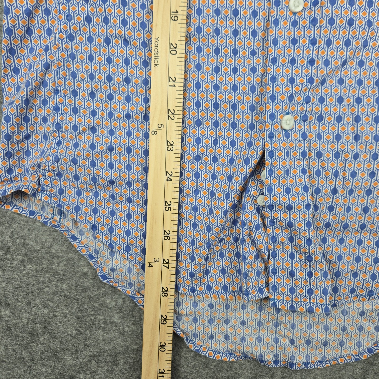 Wrangler 20X Competition Multicolor Geometric Button-Up Long Sleeve Shirt Mens S