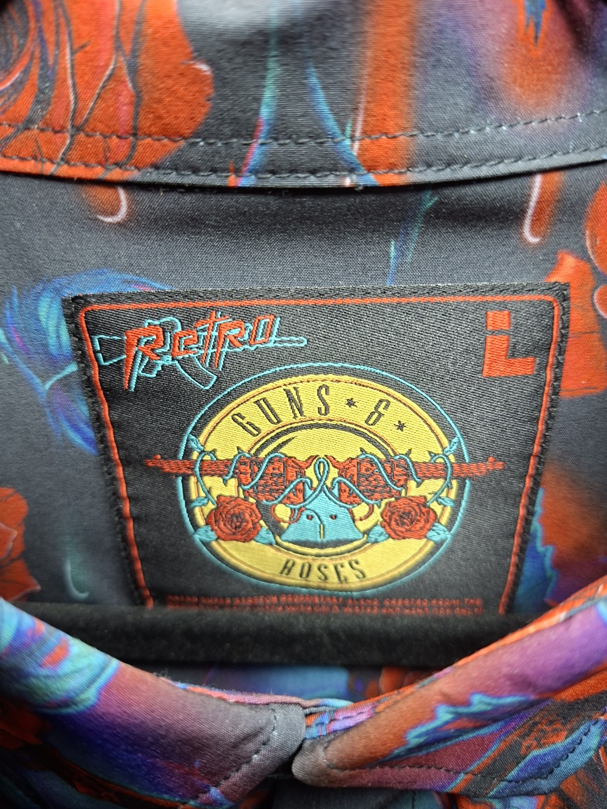 Retro Rifle Guns N’ Roses Button Down