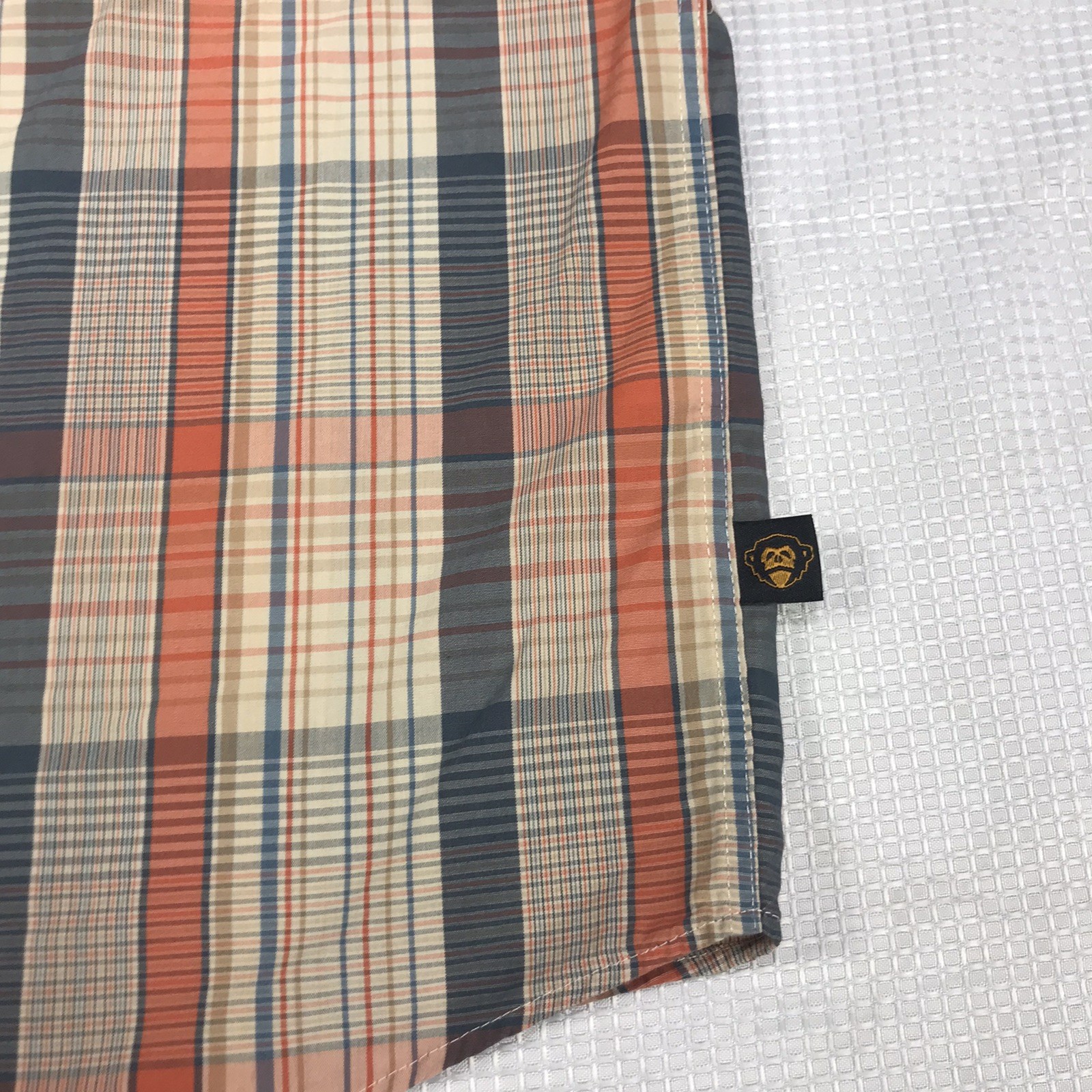 Howler Brothers H Bar B Pearl Snap Shirt Mens Medium Plaid Western Short Sleeve