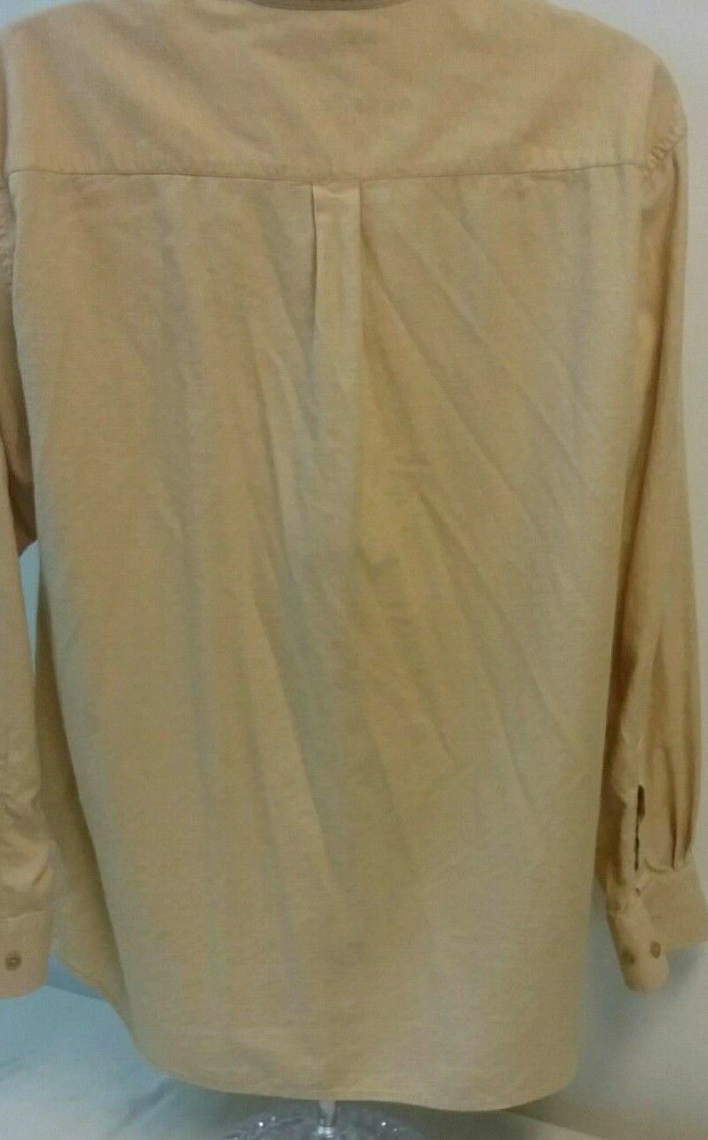 Manhattan Men’s Size Large Shirt Long Sleeve Button Down Casual Dress Shirt A455