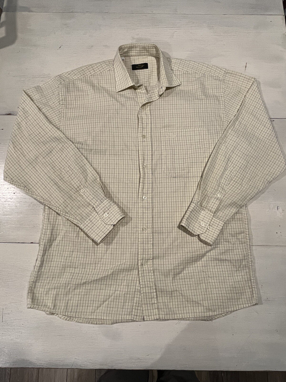 VTG Jaguar Mens Size 41 Button Down Shirt Long Sleeve ~~~A1