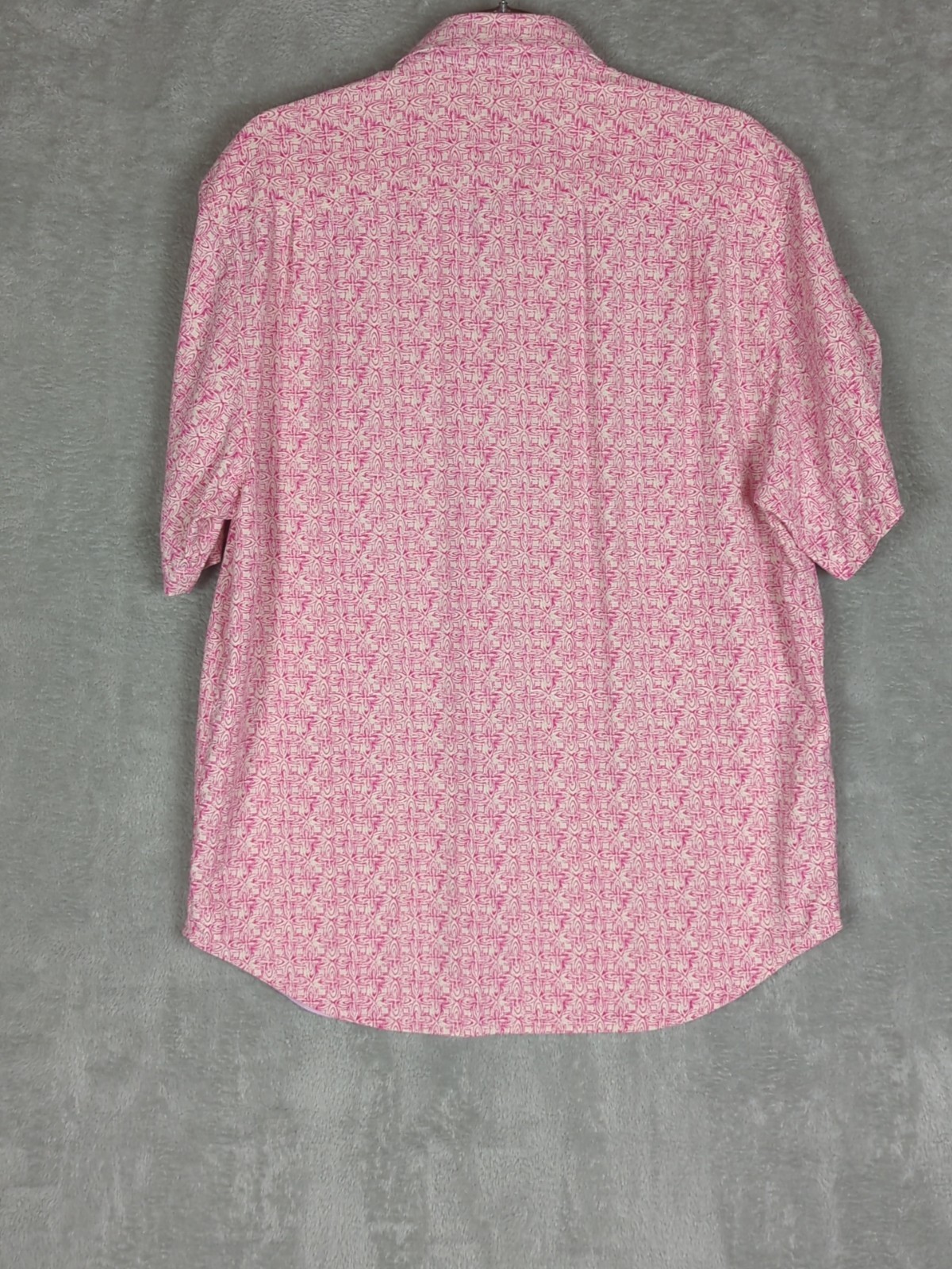 Tommy Bahama Mens Geo Camp Shirt Machine Washable SILK Size Medium Resort Cruise