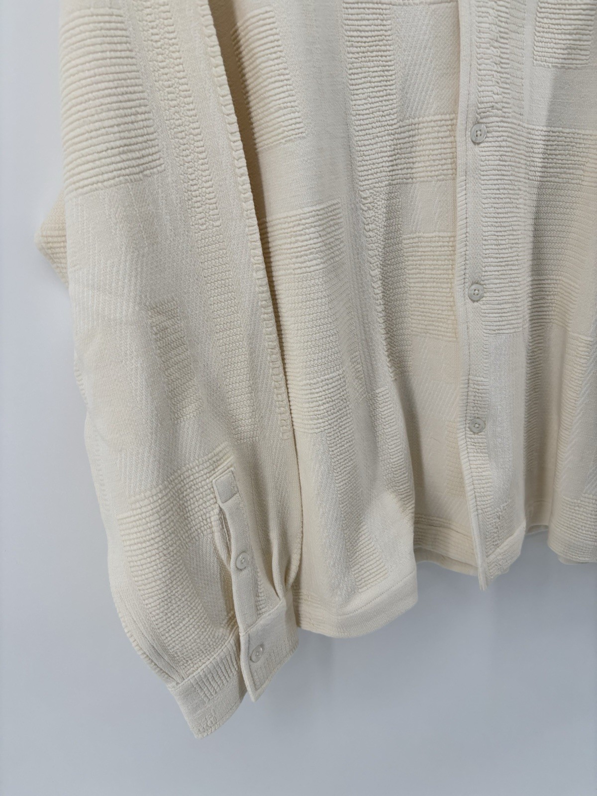 NWT Kith Geometric Knit Cohen Shirt In Skill Sz XL Spring ’24 $240
