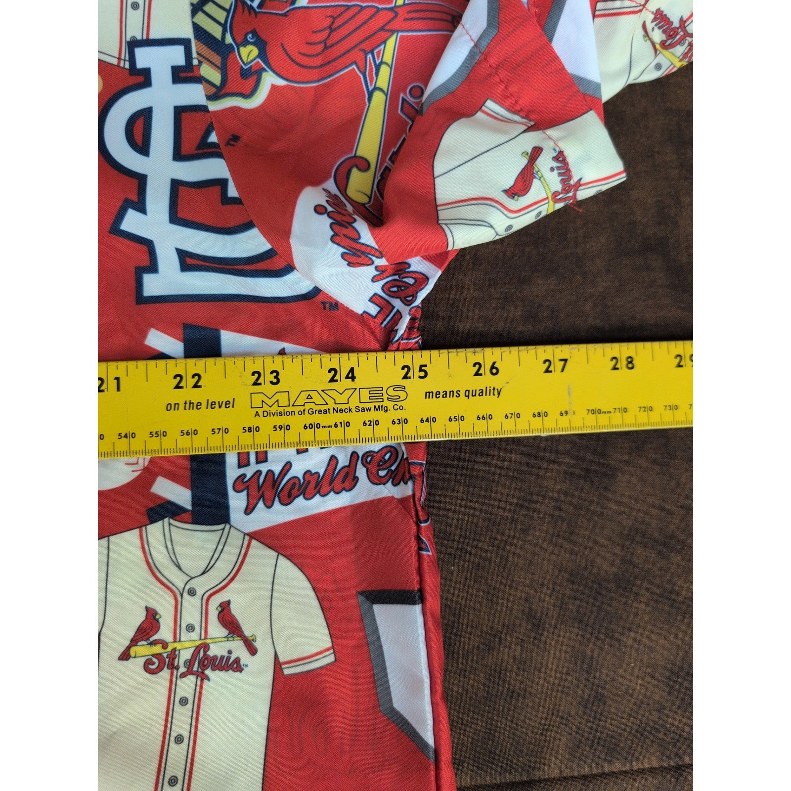 St. Louis Cardinals MLB Mens XL Hawaiian Shirt BUSCH STADIUM World Series Champs