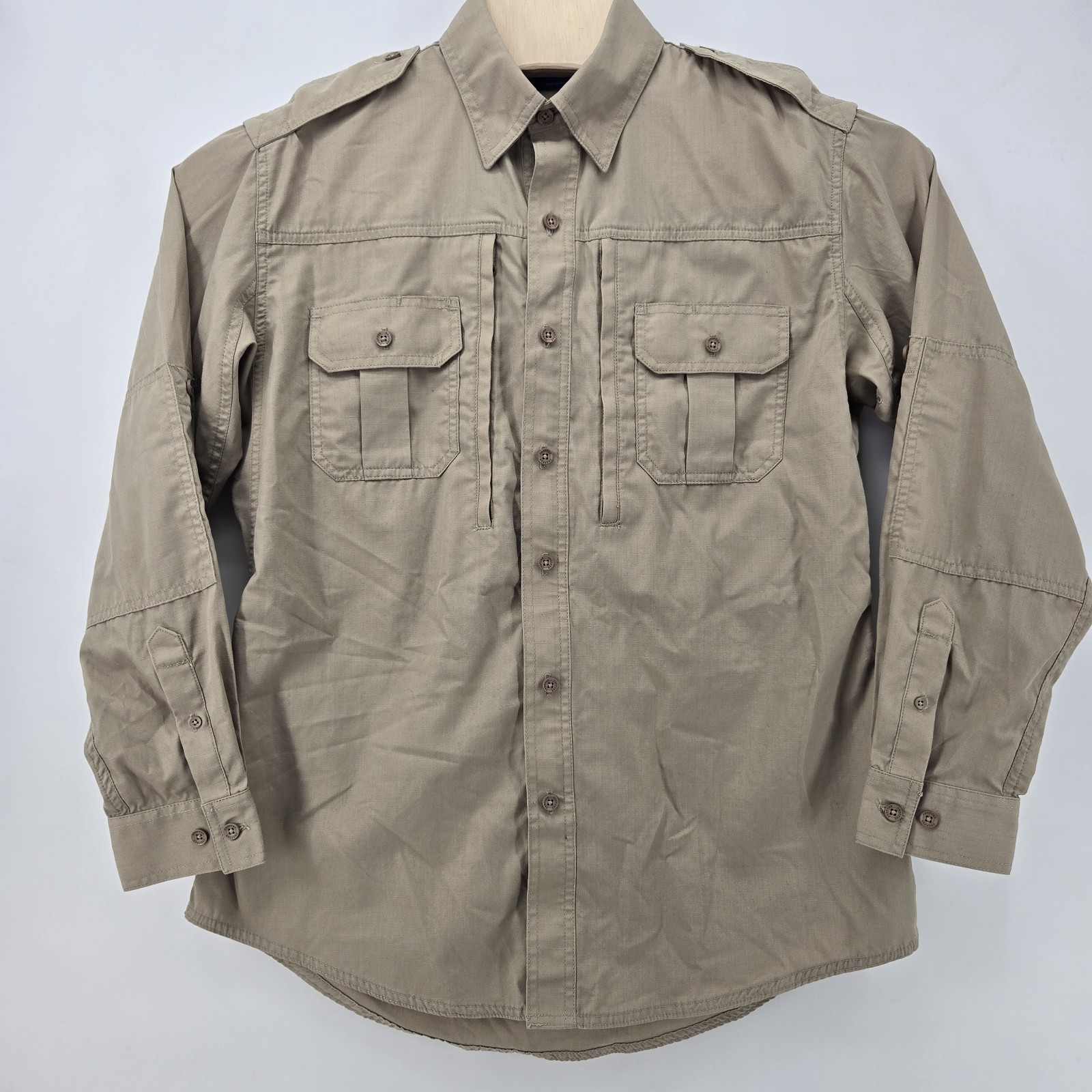 Propper Tactical Shirt Mens Medium Long Sleeve Ripstop Button Up Workwear Pocket