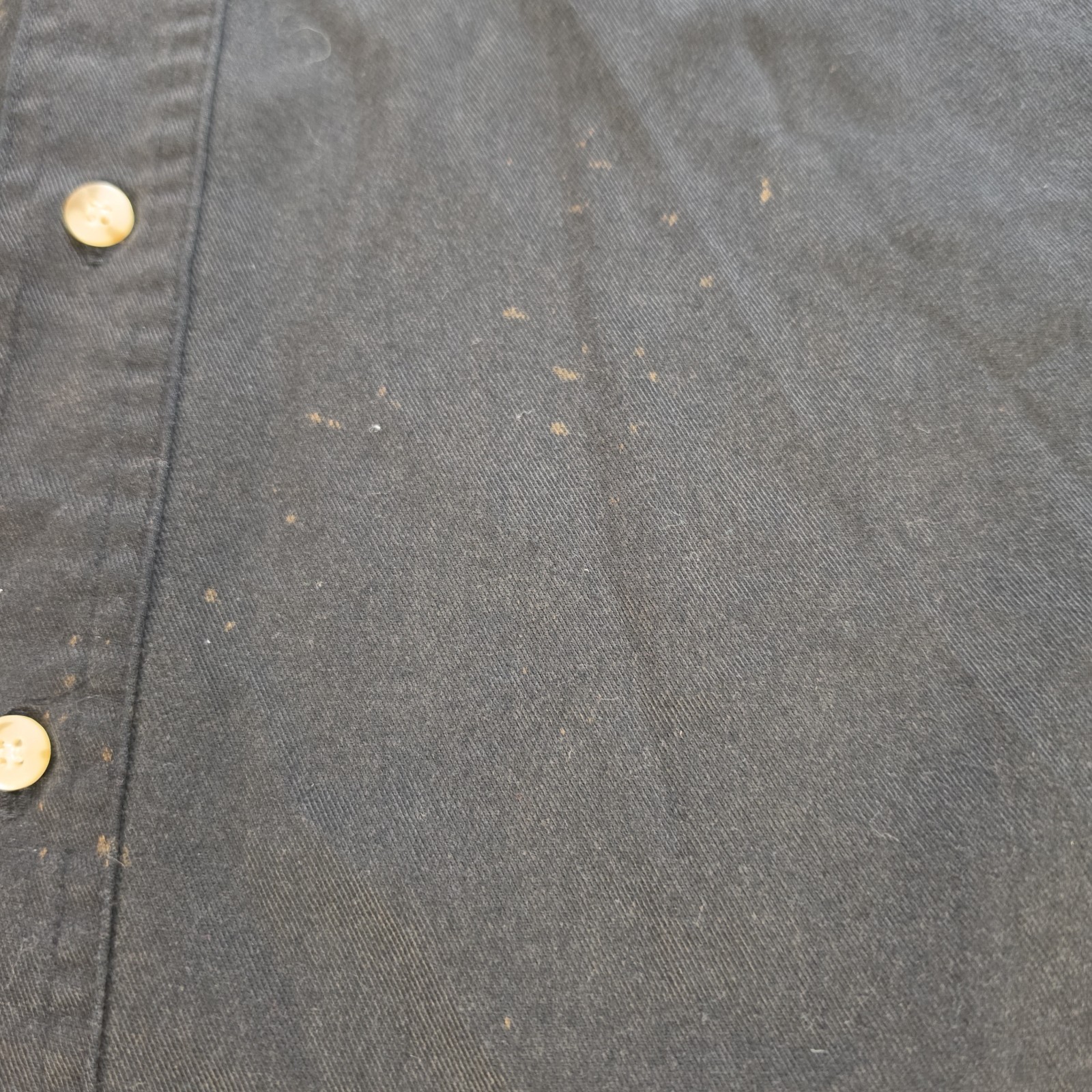 Harley-Davidson Men’s XL Black Button Down Shirt Blue Generation Twill Workwear