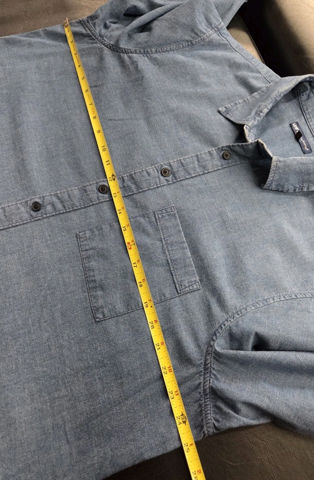 Levi’s Made & Crafted Blue Button Down Shirt Men’s Size Large