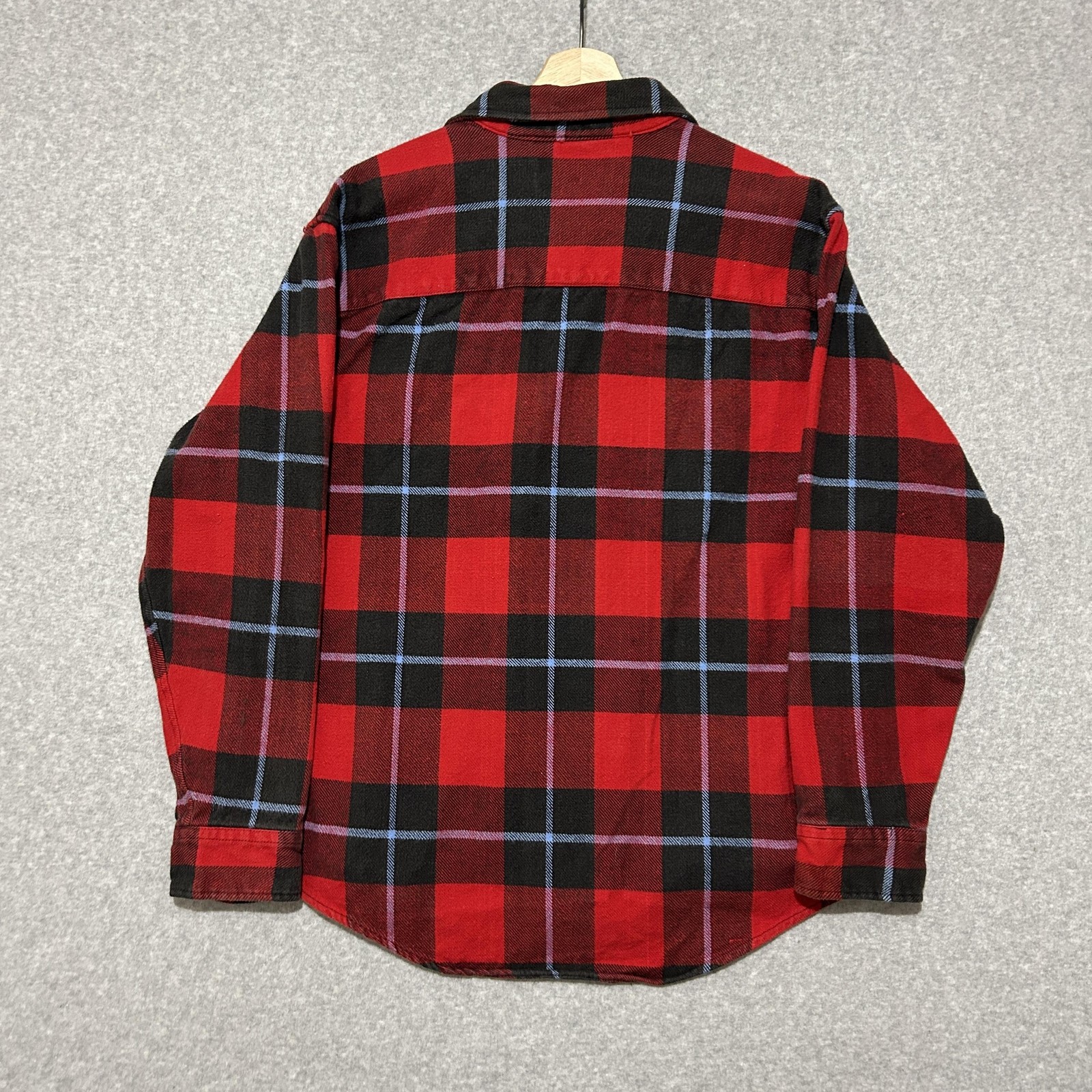 Vintage Greatland Sportswear Shirt XL Red Plaid Flannel Long Sleeve Button Down