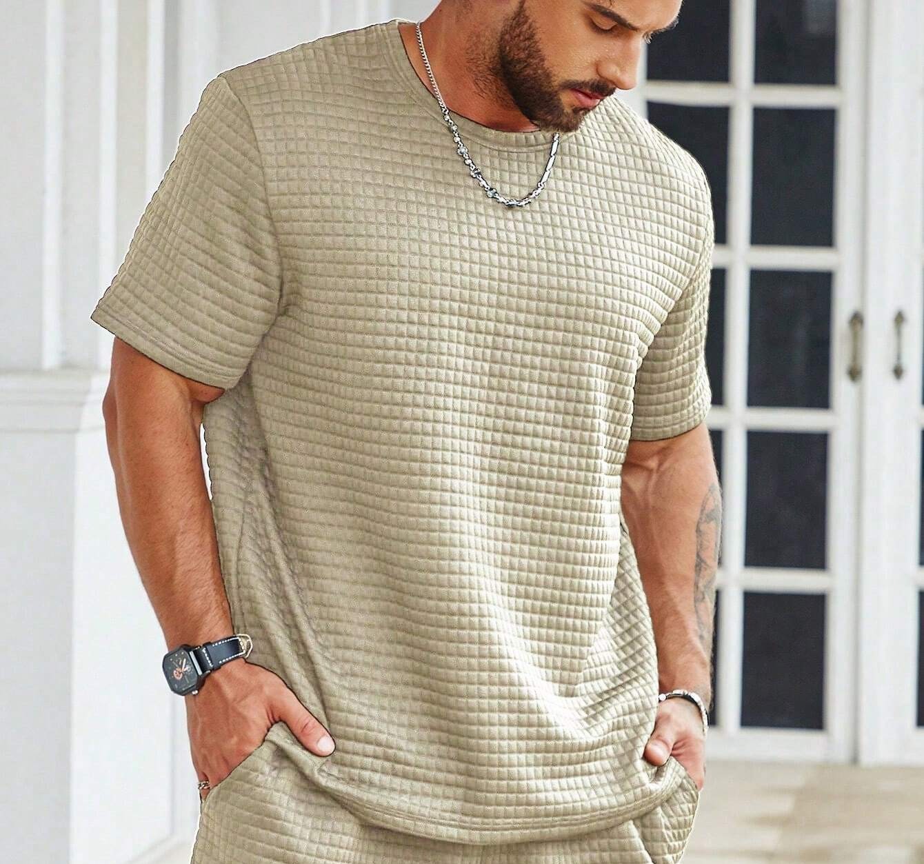 Summer Men’s Outdoor Breathable Loose Casual Tee