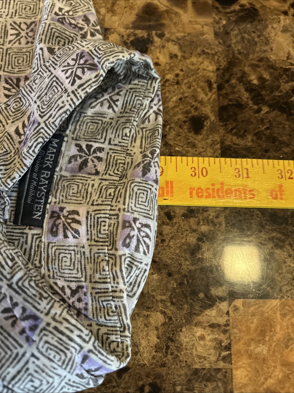 Mark Raysten Vintage Men’s Blue Floral Hawaiian Shirt Medium Short Sleeve Button
