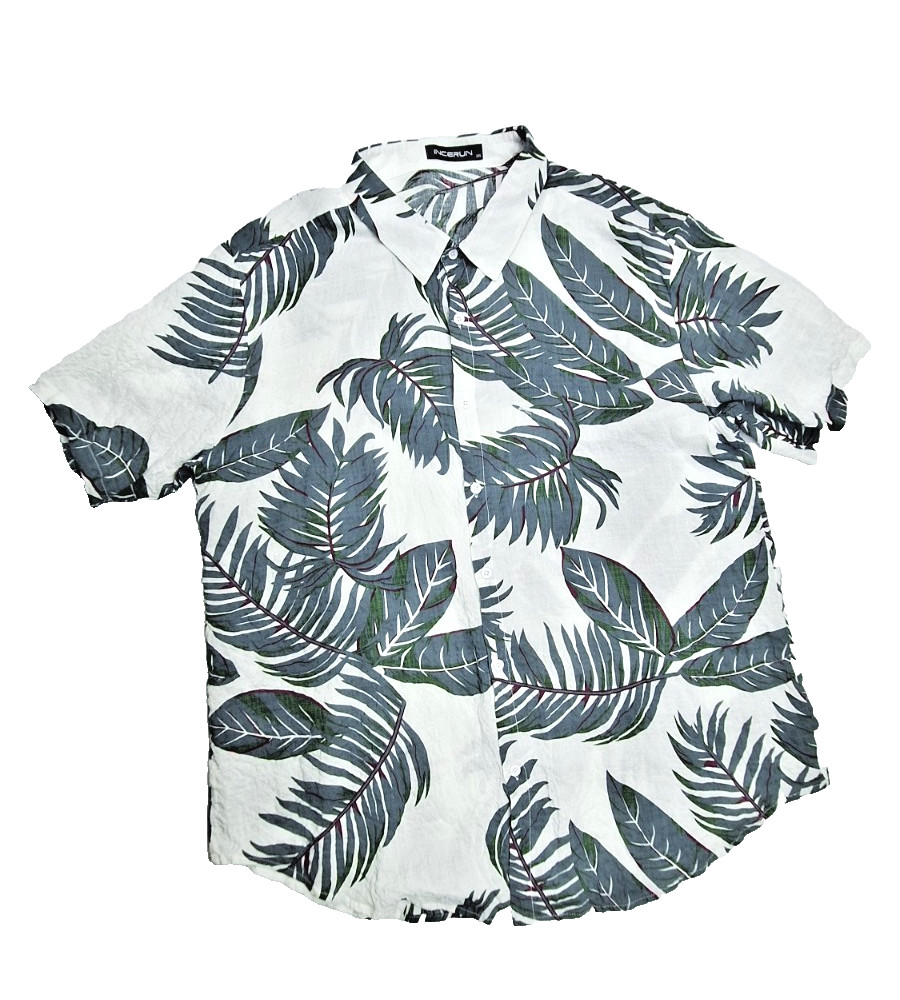 Incerun Hawaiian print Shirt 3XL