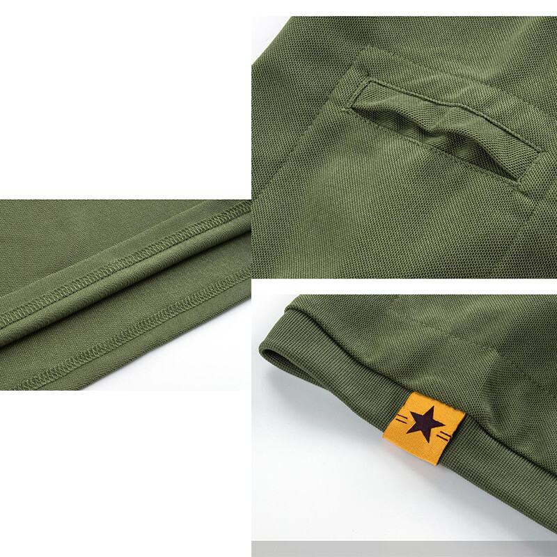 Men’s Short Sleeve Tactical Polo T-Shirt Quick Dry Combat Team Work Casual Shirt