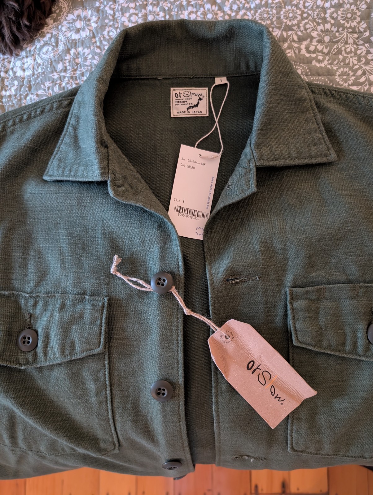 OrSlow US Army Fatigue Shirt Army Green