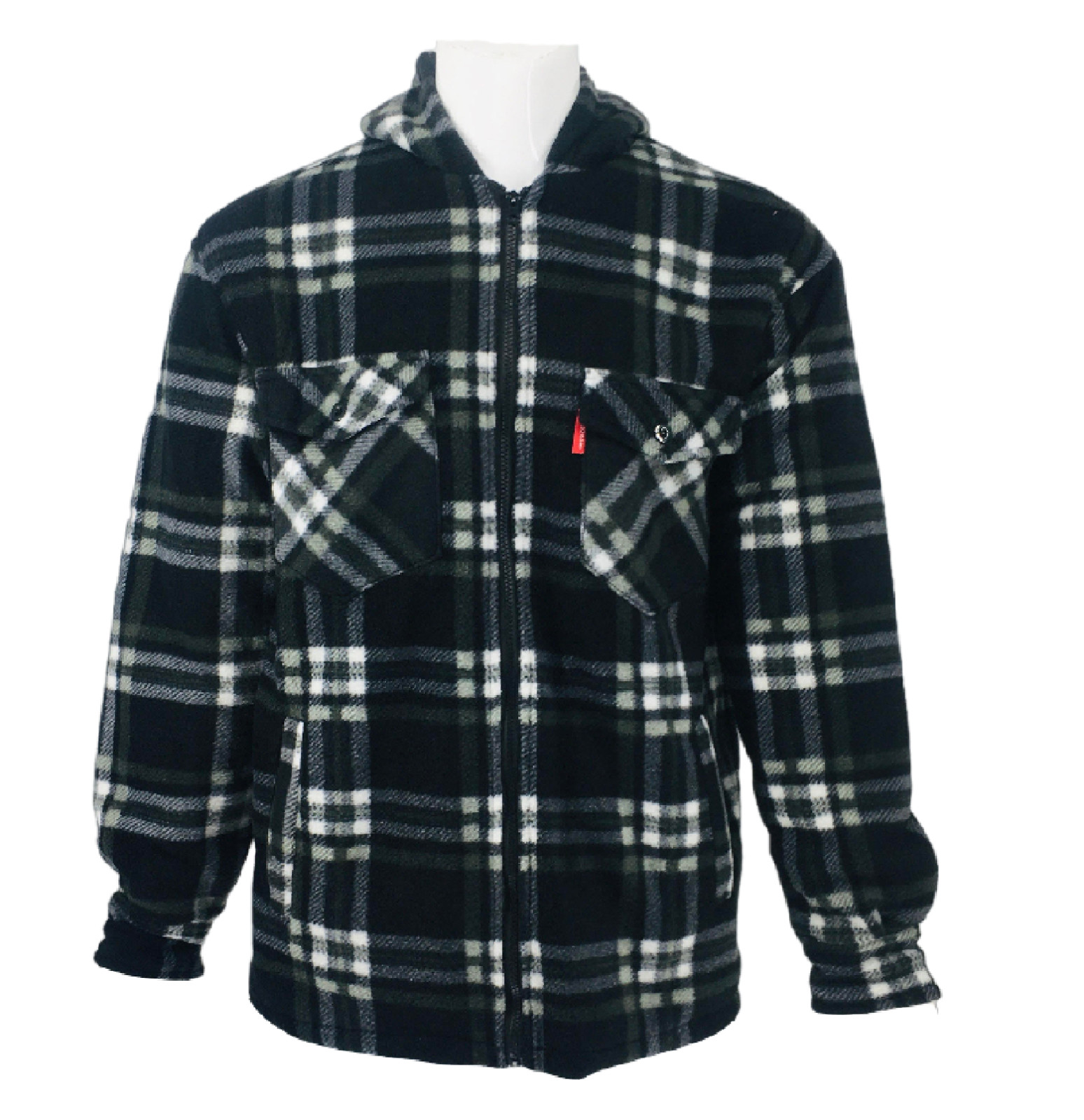 PADDED SHIRT FUR LINED LUMBERJACK FLANNEL WORK JACKET WARM THICK CASUAL TOP
