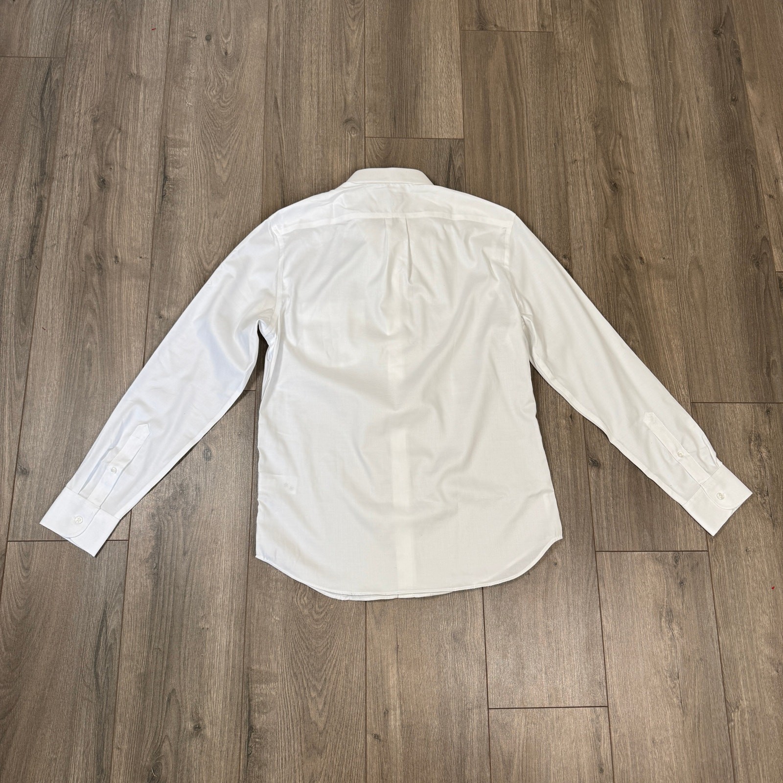 J.Crew Slim Bowery Wrinkle Free Dress Shirt Mens M White Button Down Long Sleeve