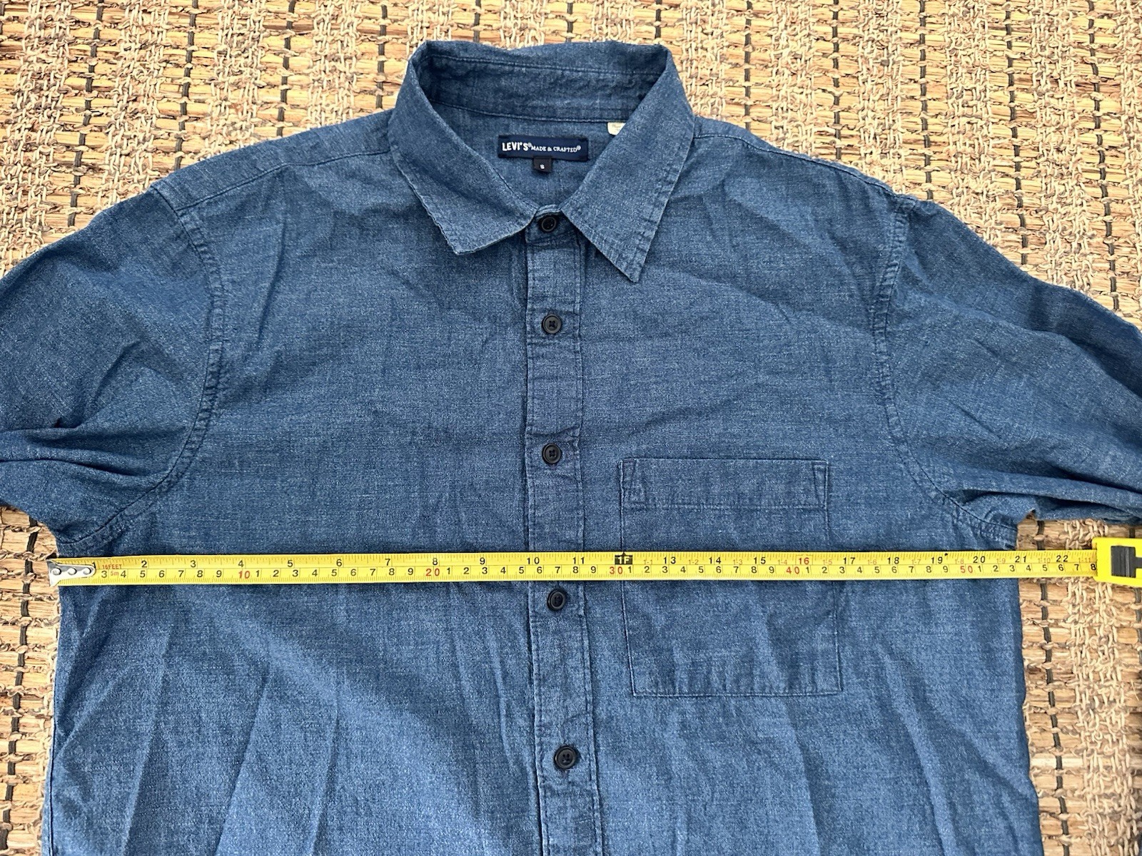 Levi’s Made & Crafted Men’s Shirt Chambray Linen/Cotton
