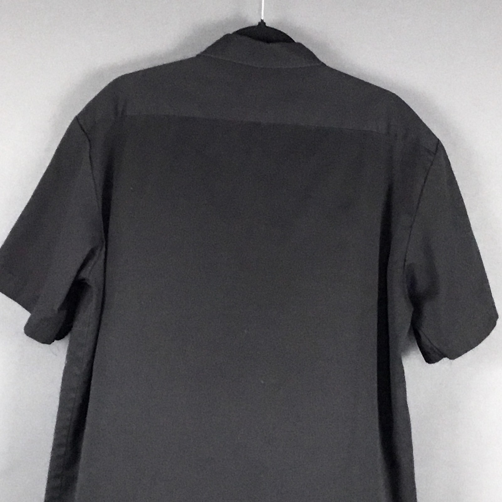 Dickies Men’s L Black Short Sleeve Work Shirt Button Down 65% Poly/35% Cotton