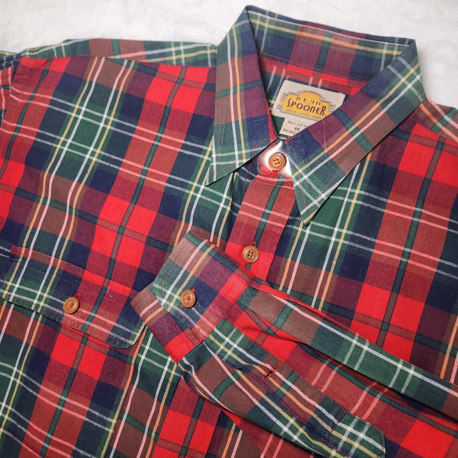Reyn Spooner Long Sleeve Medium Choice Sport red Plaid – READ