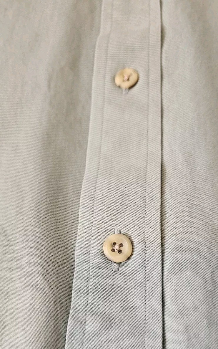 Roundtree & Yorke Men’s XL Travel Smart Button Down Green Short Sleeve Shirt