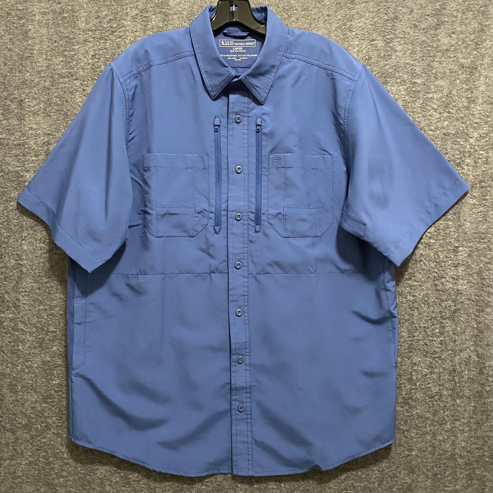 NEW 5.11 Tactical Traverse Short Sleeve Shirt Mens L Performance Wicking Vented
