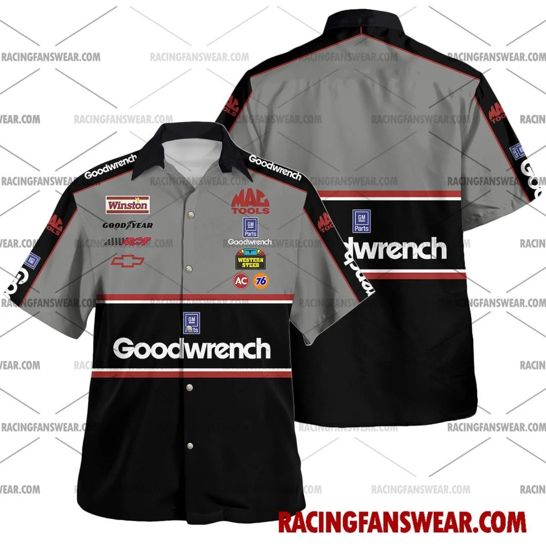 Dale Earnhardt NASCAR Hawaiian Shirt Goodwrench Racing Uniform Apparel Men Gift