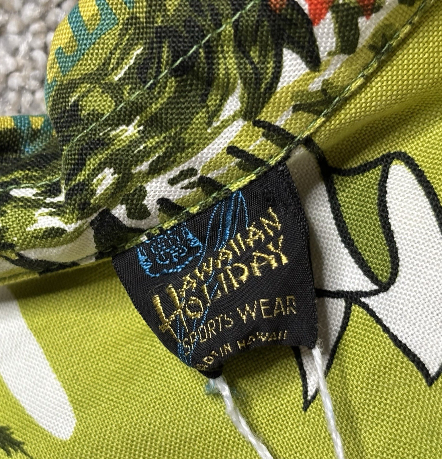 VTG Waiahole Poi Factory Hawaiian Holiday Sportswear Button Shirt Mens Food Oahu