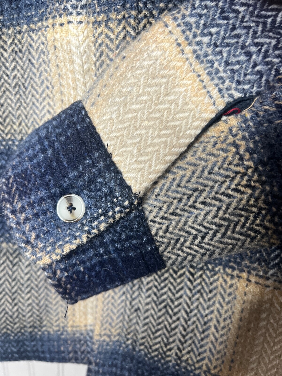RAWGEAR Mens SHIRT JACKET M Quality Blue Plaid Pockets Lined 45″ Chest NEW