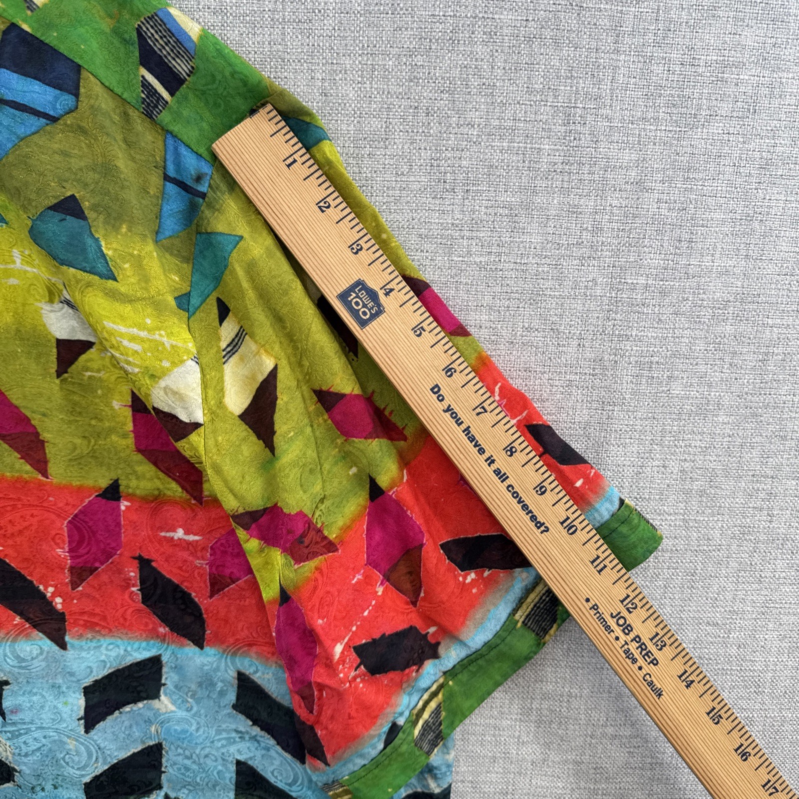 Robert Graham Shirt 3XL Multicolor Geometric Hawaiian Resort Abstract Silk Blend