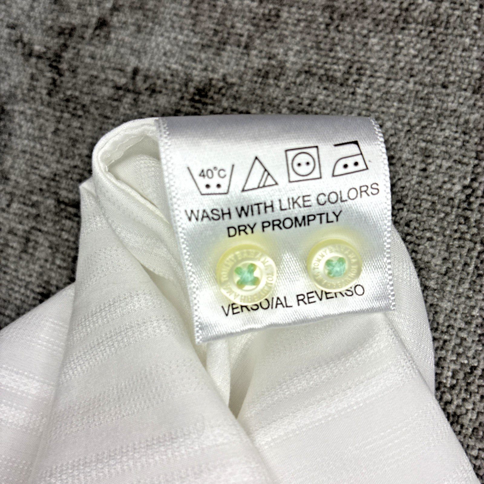 Tommy Bahama Mens 16.5 x 34/35 Cotton Solid White Button Shirt Beach Wedding L/S